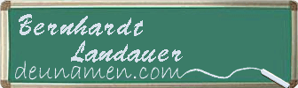 Bernhardt Landauer Visitenkarte